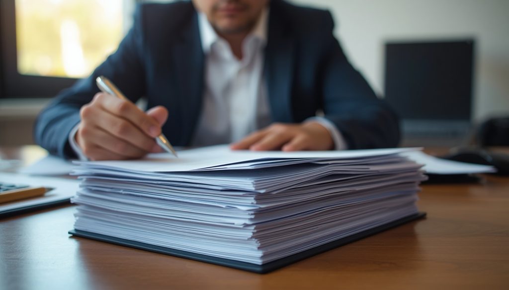 A Salem policyholder reviewing insurance claim paperwork during a disputed claim.